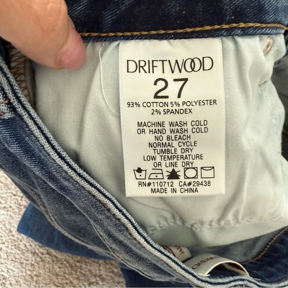 Driftwood Jackie Embroidered Floral Skinny Jeans Size 27 - Picture 5 of 6